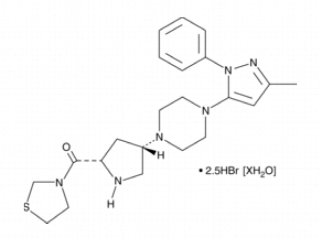 Teneligliptin penta hydrobromide hydrate API chemical structure
